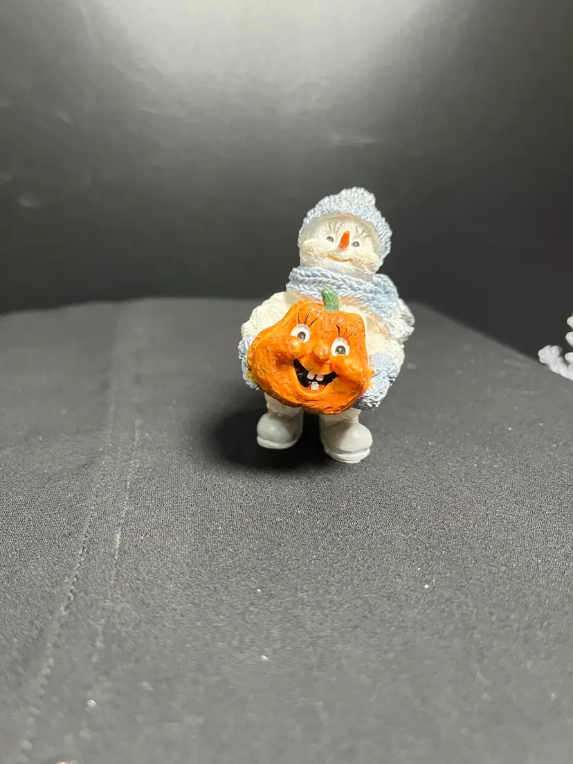 Enesco Snow Buddies "Boo Buddy"-Specifically the "Ghostly Surprises"-Features a Snowman Holding a Jack O Lantern-Lot 60