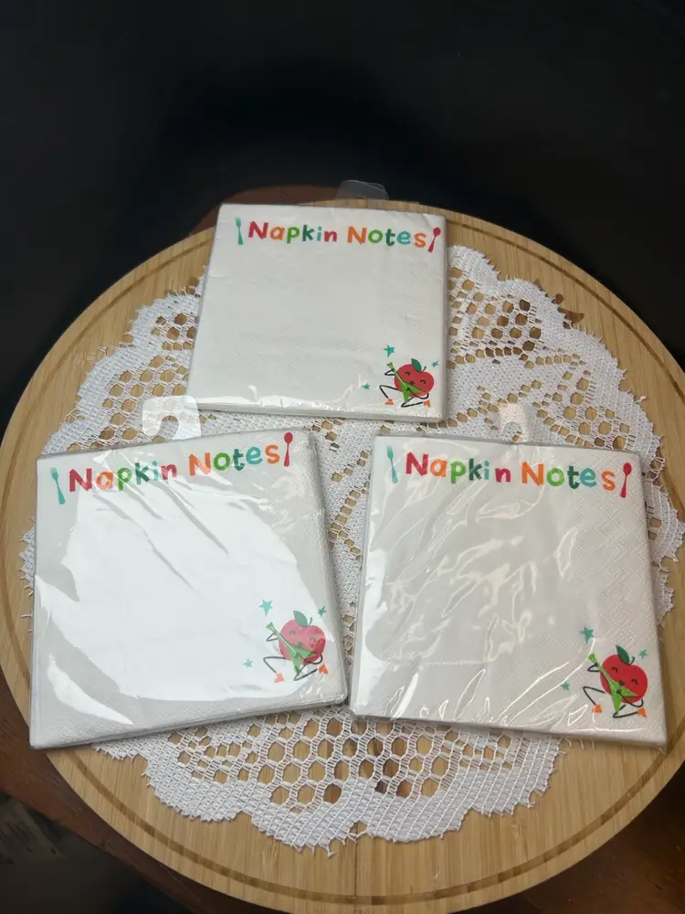 Vintage Lunch Note Napkins 3/10 Count Packs