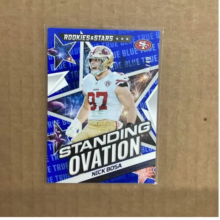 2022 Rookies & Stars NICK BOSA Standing Ovation TRUE BLUE SP 30/49 #SO-15
