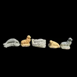 Set of 5 Fishy Wade Whimsies ~2” x 1.5” x 1” each
