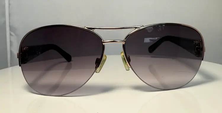 Nine West AC0914 Aviator SUNGLASSES Half-Rim Frames ONLY (I-3)