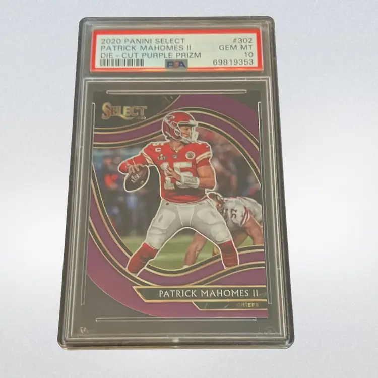 2020 Panini Select Patrick Mahomes Purple Die-Cut Field Level! Kansas City Chiefs 
