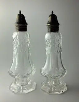 Shannon Crystal Salt Pepper Shakers