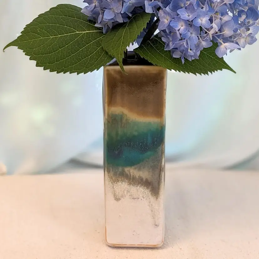 Studio Pottery Ocean Beach Bud Vase