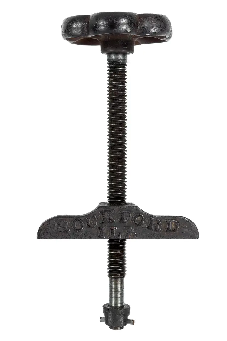 Antique 1890 Patent Marsh Mitre Machine Clamp, Clamp Screw, Collar & Pin