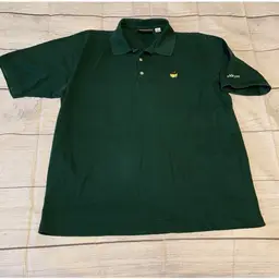 Masters Collection Polo Shirt Mens Size XL Green 60's Two-Ply Mercerized