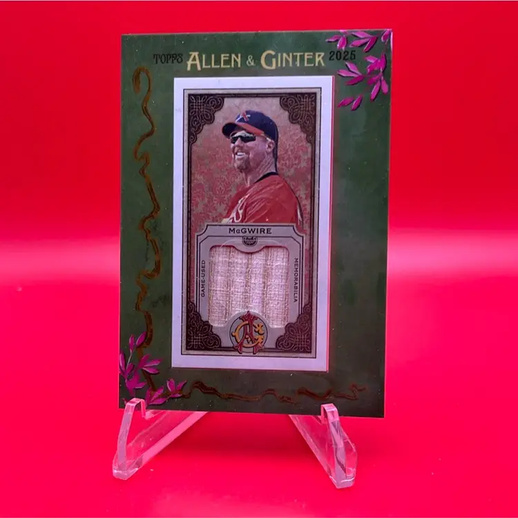 Mark McGwire 2025 Topps Allen & Ginter Mini Framed Relic St. Louis Cardinals