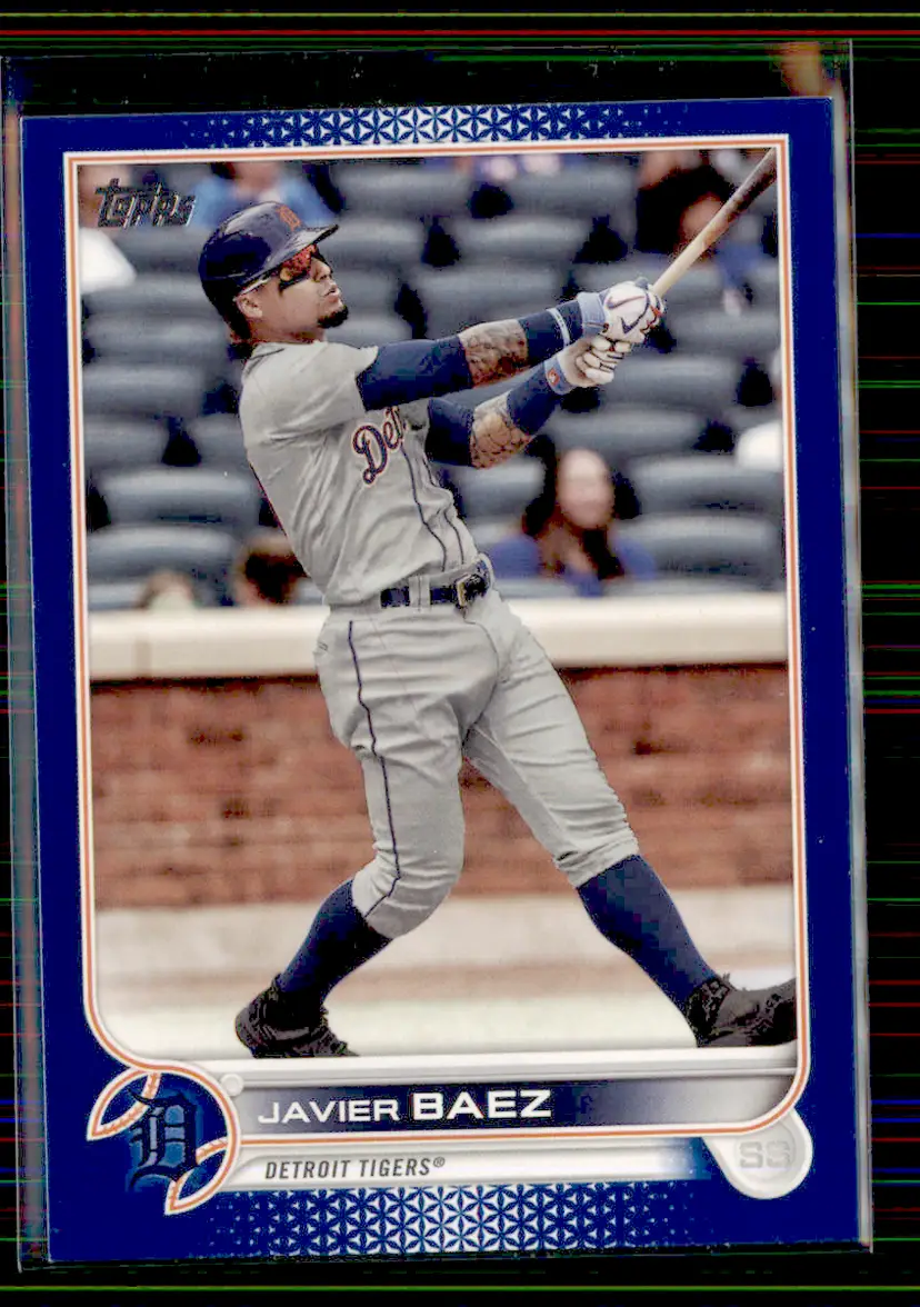 Javier Baez 2022 Topps Royal Blue #571 - Detroit Tigers - (153-291)