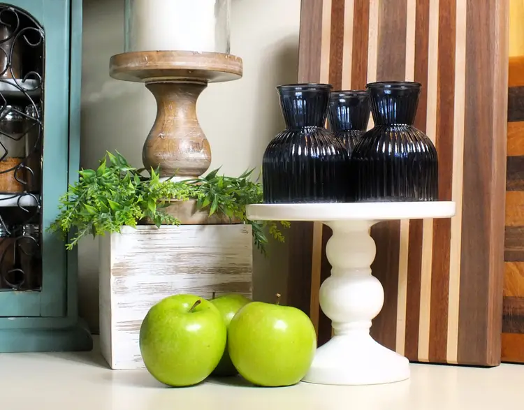 Vintage-Inspired THREE Blue Glass Bottle Trio