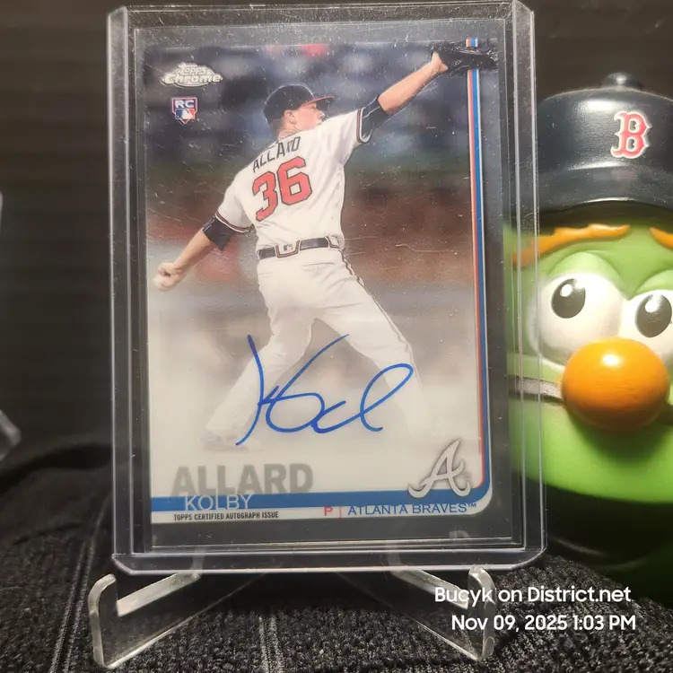 2019 Topps Chrome Auto - Kolby Allard Atlanta Braves