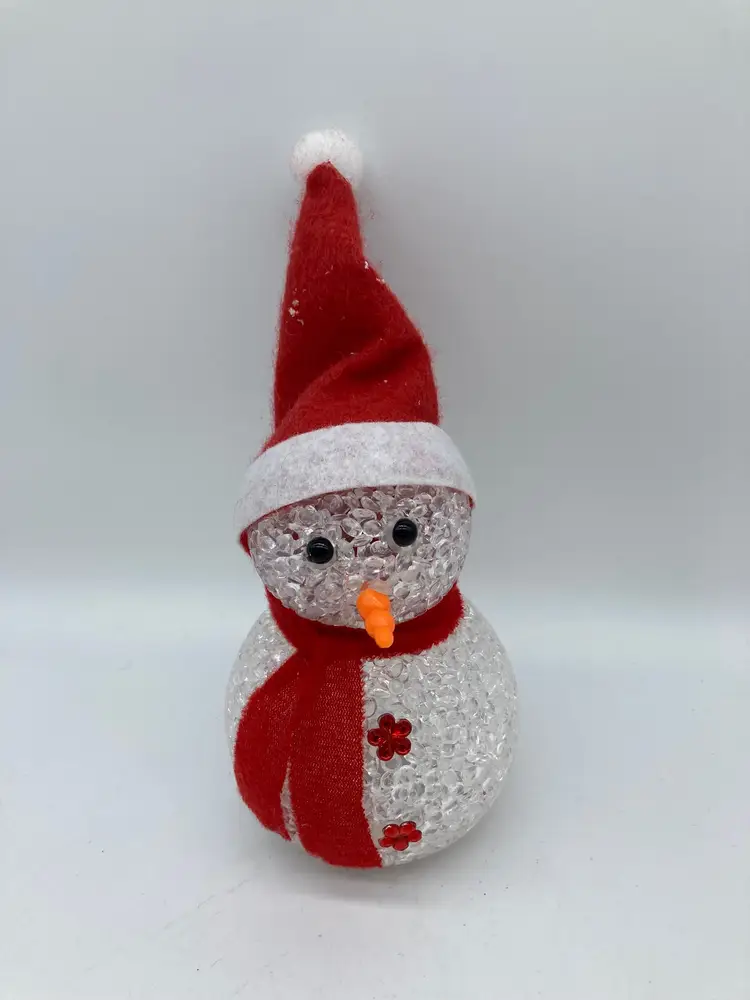 Plastic Snowman with Light