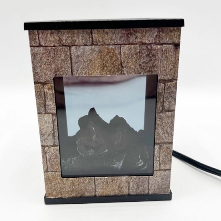 Candle Warmers Glowing Fireplace Fragrance Melt Warmer Electric WORKS *READ