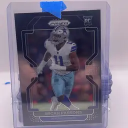 Micah Parsons Prizm Black RC Dallas Cowboys 