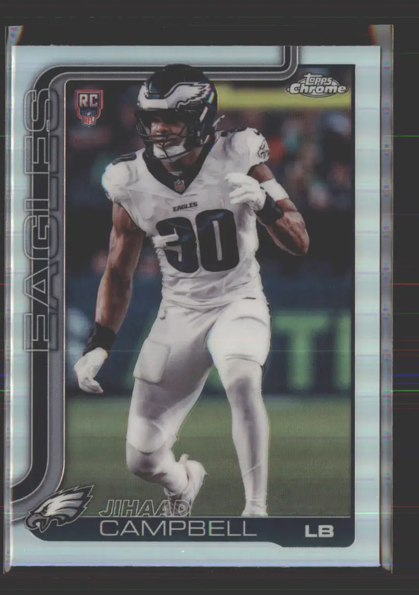 Jihaad Campbell 2025 Topps Chrome Refractor #366 - (142) - Philadelphia Eagles