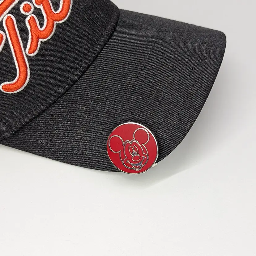 Custom Golf Ball Marker Featuring Mickey Mouse with Magnetic Hat Clip