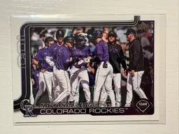 2025 Topps Series 2 Golden Mirror SSP Colorado Rockies Team Card