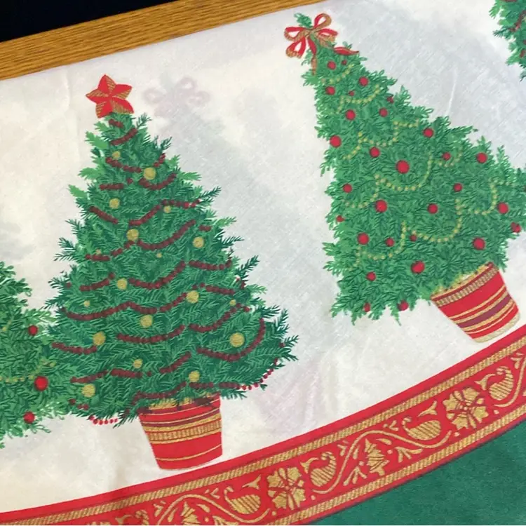 Round Christmas Tree Tablecloth