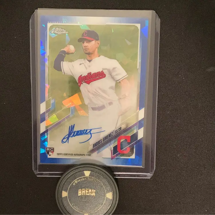 2021 Topps Chrome Sapphire Andres Giminez Rookie Auto