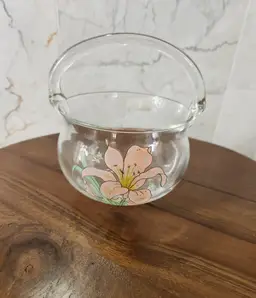 Iris Crystal Basket Made In Turkey