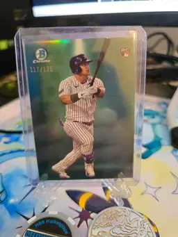 2024 Bowman Jasson Dominguez Spotlight Aqua SP /125 New York Yankees