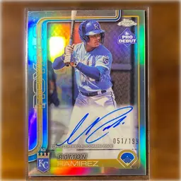 2025 Topps Pro Debut Ramon Ramirez Refractor Auto /199 Kansas City Royals