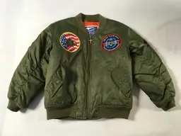 Vintage 80s Top Gun, Up and Away Youth, MA-1 Junior Flight Jacket