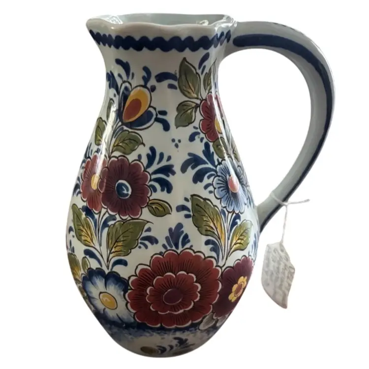 Delft Marked Made In Holland OUD Pitcher 6.5”