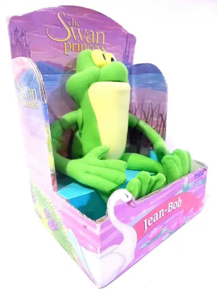 Vintage TYCO The Swan Princess Jean Bob Frog Plush NIB 3285-1