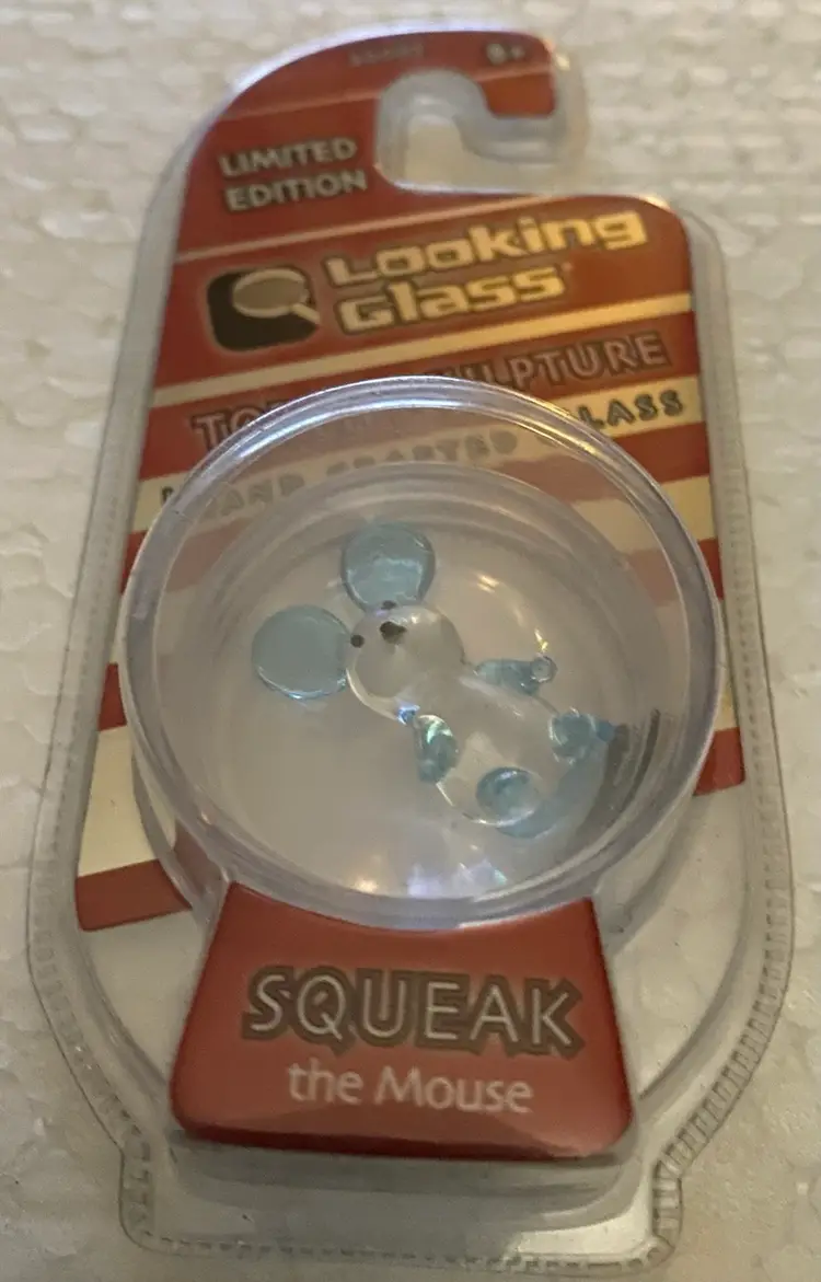 33% Off Sale- Limited Edition Looking Glass Torch Sculpture Squeak The Mouse Front And Back Photos (was $12)