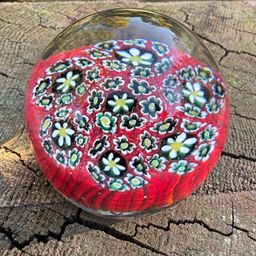 Vintage House Of Goebel Italian Millefiori Miniature Paperweight
