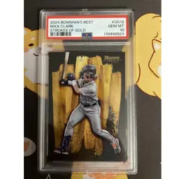Max Clark 2024 Bowman’s Best Strokes Of Gold PSA 10