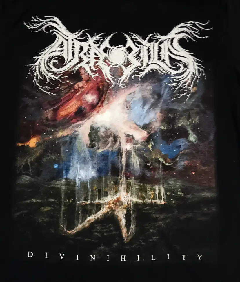 death metal concert t-shirt Atræ Bilis Divinihility Black Sabbath