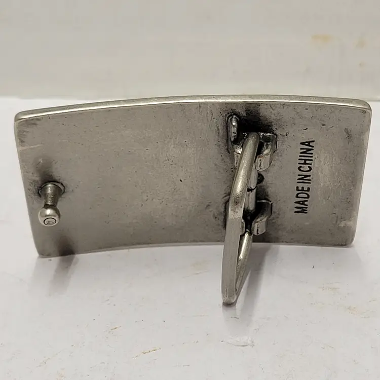 Iron Cross Belt Buckle Silver Black