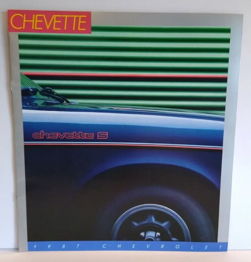 Chevette Vintage Chevrolet Automobile Promo Brochure 1987 Hatchback Coupe Sedan