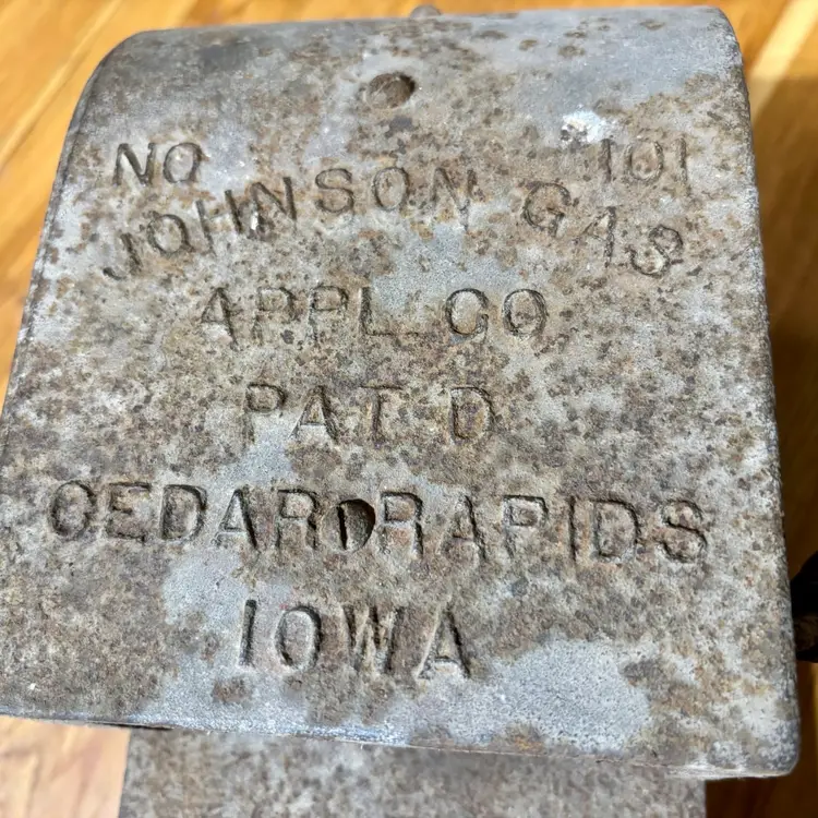 Vintage Johnson No. 101 Cast Iron Benchtop Soldering Furnace Forge