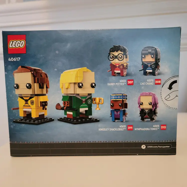 Lego Harry Potter Brickheadz 40617 - Draco Malfoy & Cedric Diggory, New & Sealed