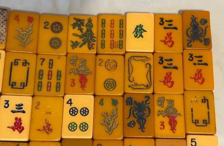 40 Vintage Bakelite Mah Jong Tiles Random Replacements