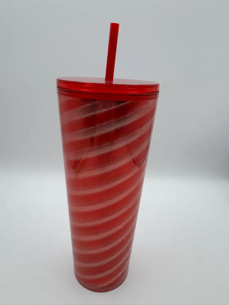 Starbucks 24 oz Venti Cold Cup Tumbler Holiday Gift Wrap or Candy Cane Swirl edition 2023