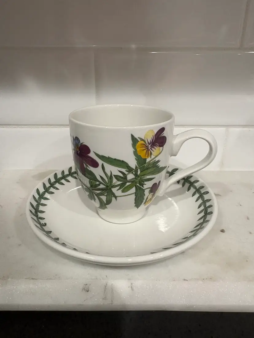 Portmeirion Botanic Garden Espresso Cup And Saucer