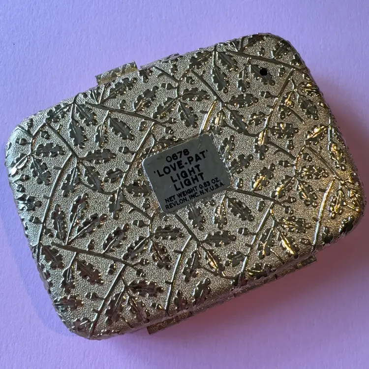 1950s Revlon Gold Tone Make Up Compact