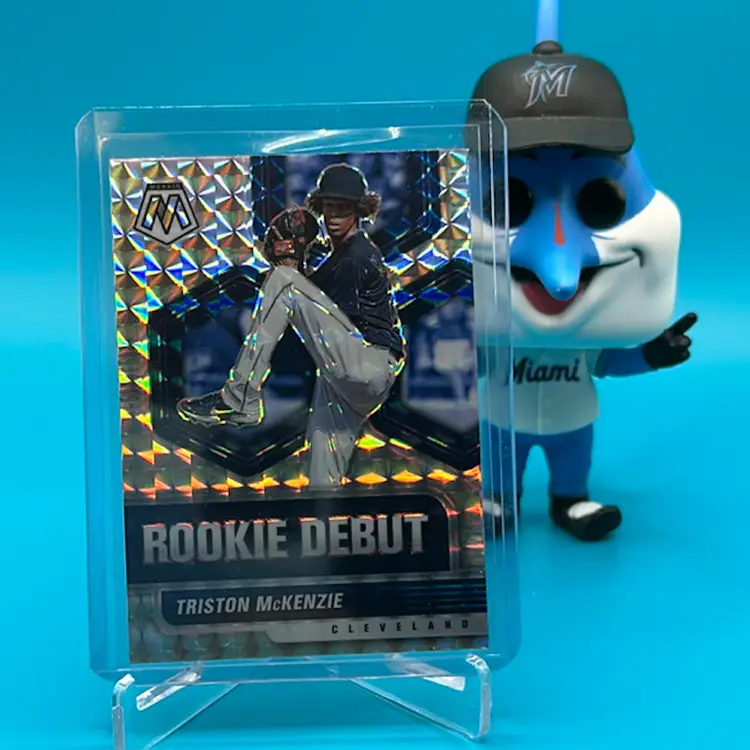 2021 Mosaic Triston McKenzie Rookie Debut Silver Mosaic Cleveland Guardians 