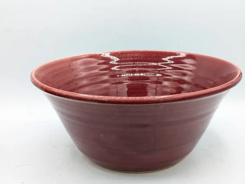 ​Hickory Hill Pottery Mixing Bowl Daniel Marley 2010 Westmoore NC Seagrove