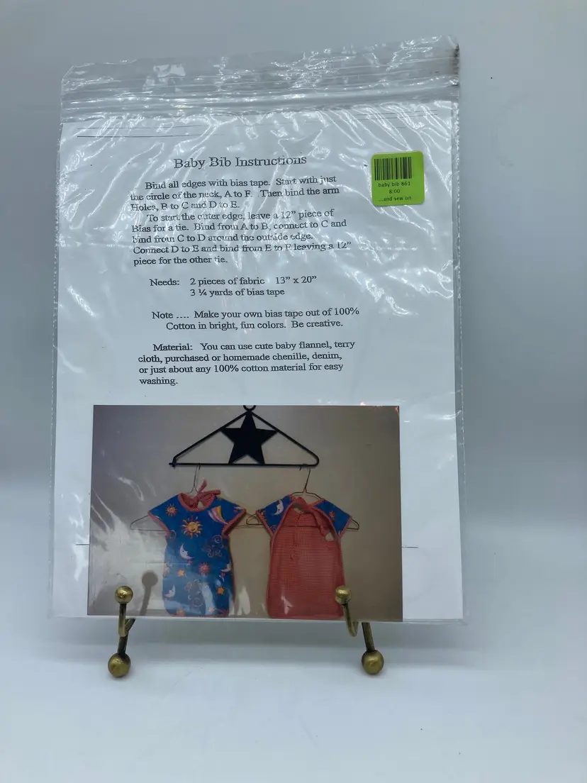 Children's Cloth Bib Pattern