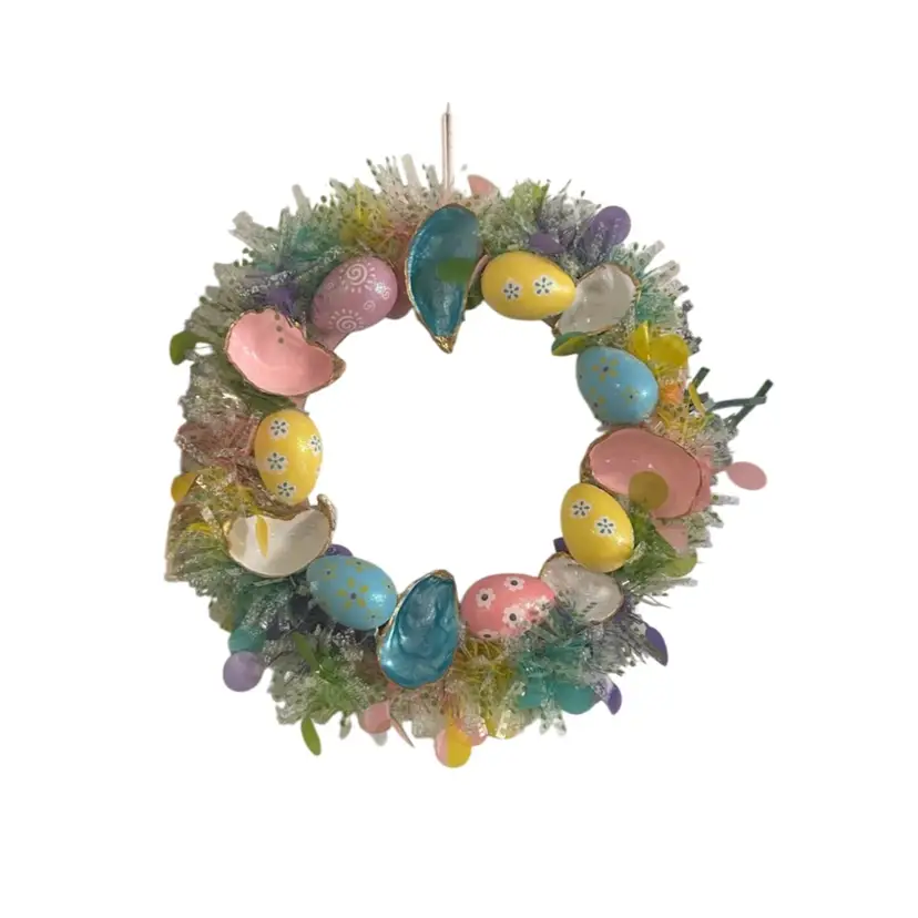 Oyster Shell Easter Wreath