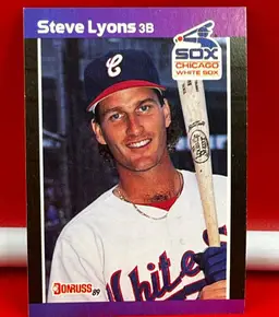 1989 Donruss Collector Baseball Trading Card White Sox Steve Lyons #253