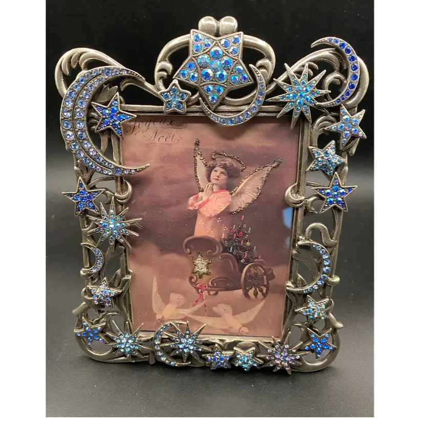 Kirks Folly Joyeux Noel Angel In Jeweled Frame