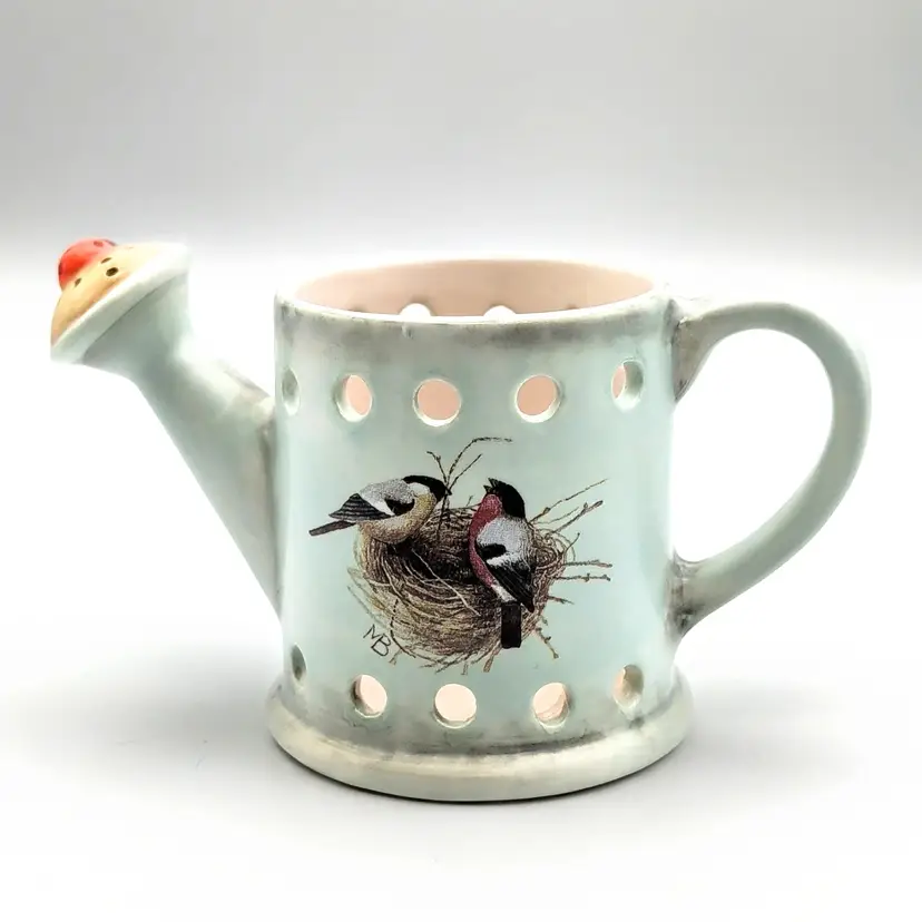Marjolein Bastin Garden Watering Can Tea Light Votive Candle Holder Hallmark