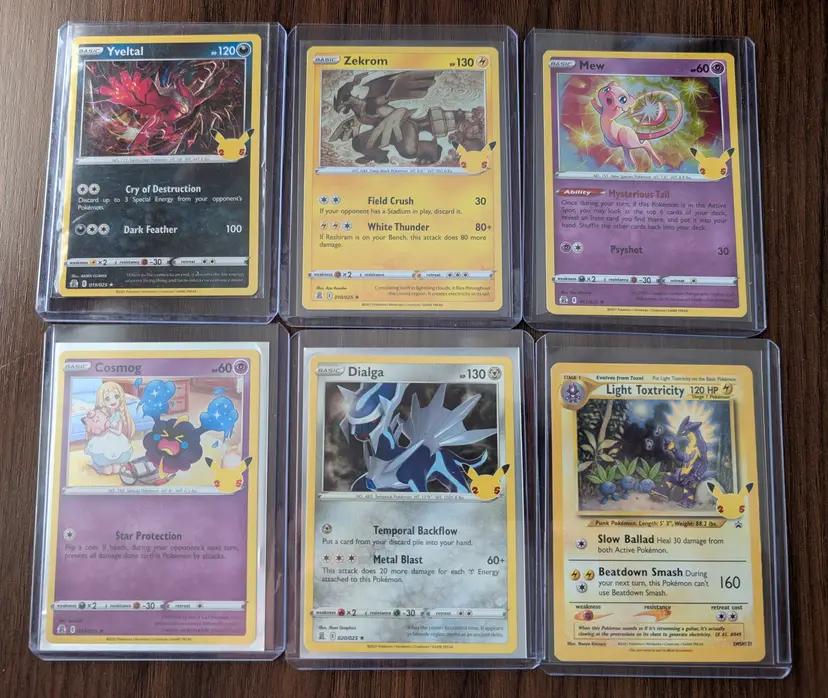 Pokemon 25yr. Celebration Card Lot of 6 LP