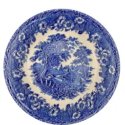 Vintage Biltons Earthenware (England) #BIL27/Country Scene Coupe Soup Bowl, 8.25"