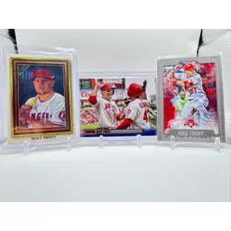 MBB #39 Mike Trout Lot (3 Cards) Including Stadium Club Red parallel